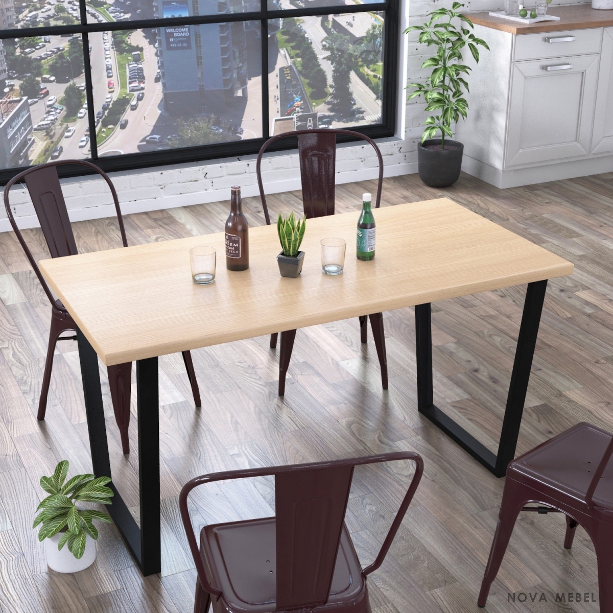 Стол обеденный Трапеция Loft Design Стол обеденный Трапеция Loft Design