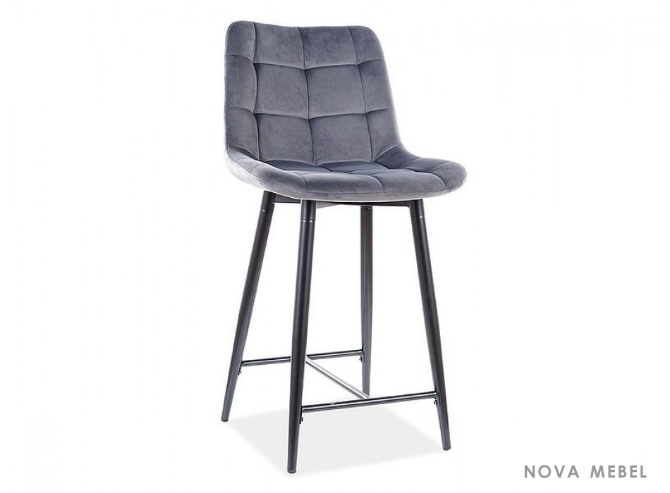 Полубарный стул CHIC H-2 VELVET Полубарный стул CHIC H-2 VELVET