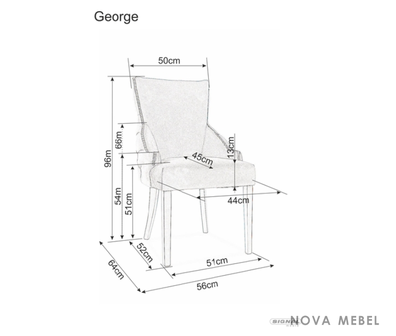 Стул George Velvet Signal Стул George Velvet Signal